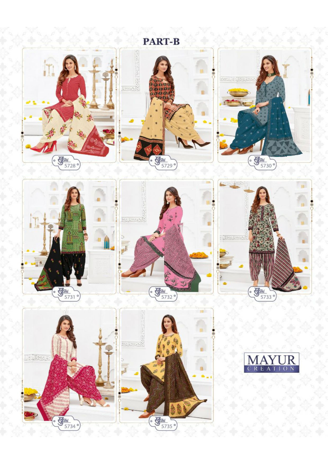Mayur Creation Khushi 57 Cotton Printed Casual wear Dress Material Collection
